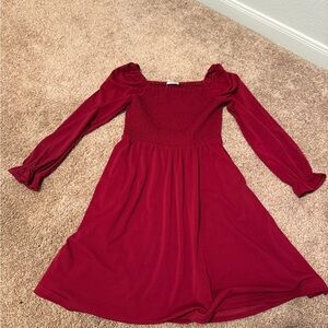 Elegant Red Kids Dress